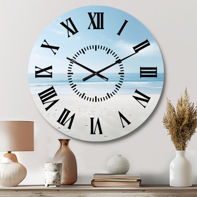 Minimalisme Beachside Serenity - horloge murale