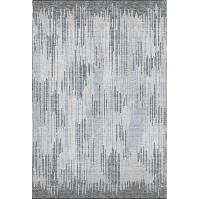 Premium Machine Washable Prisco Gray Rug