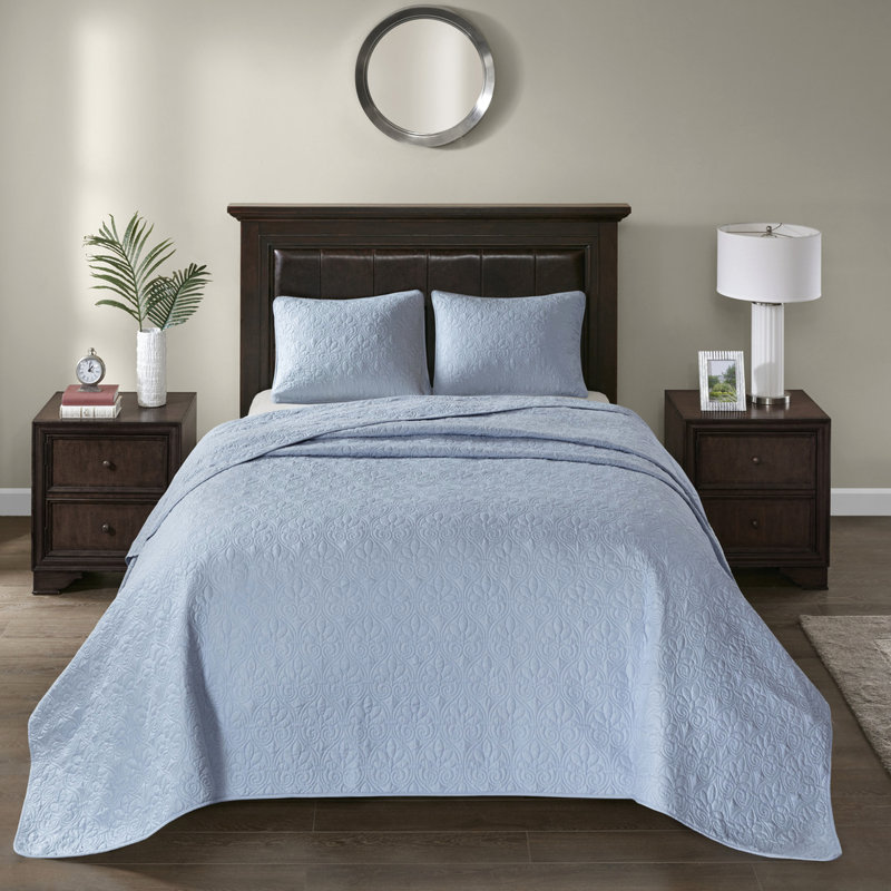 Collection de couvre-lit réversible Blue King - Une courtepointe pour un look luxueux.