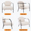 Fauteuil d'appoint rembourré en velours côtelé d'inspiration Bauhaus l 27,6 po Aldarondo-2073950408