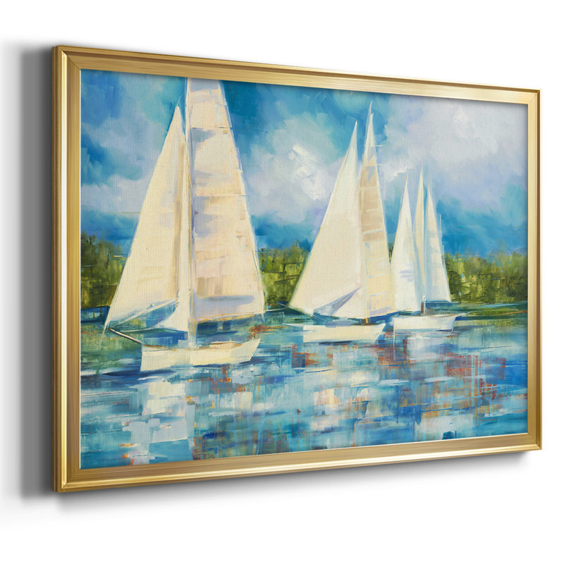 Voile transparente encadrée sur toile, H 30 po x l 44 po x P 1,5 po, Or