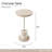 Lotus Bay Round Chairside End Table - Sand