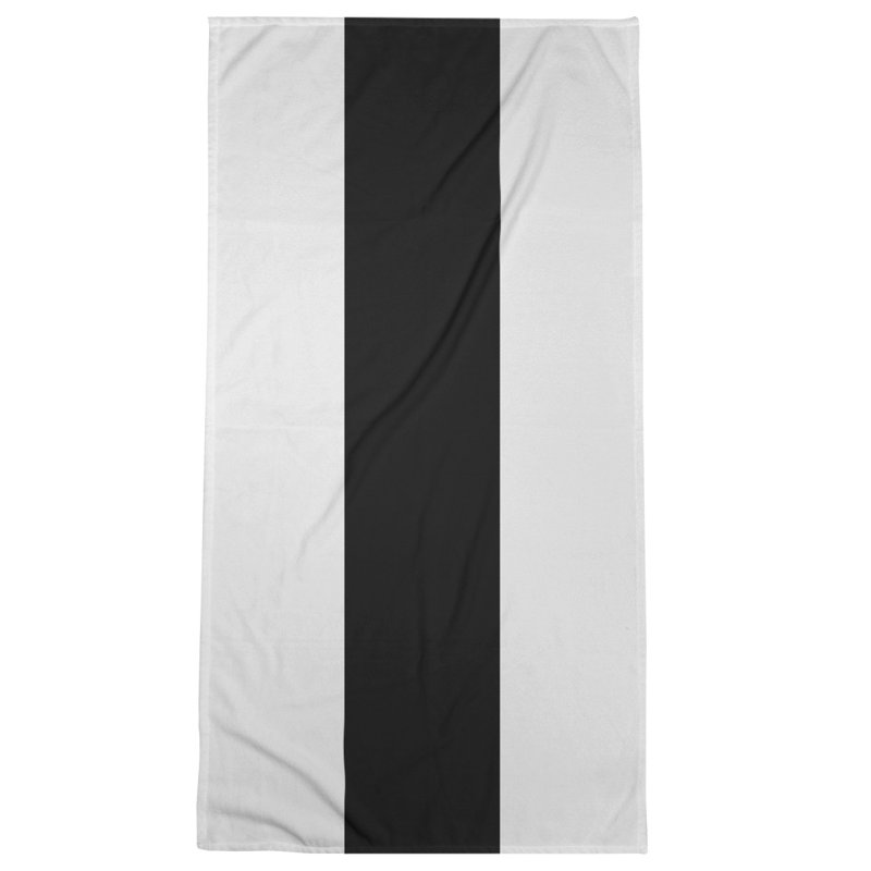 Serviette de bain Oakland, Blanc/Noir