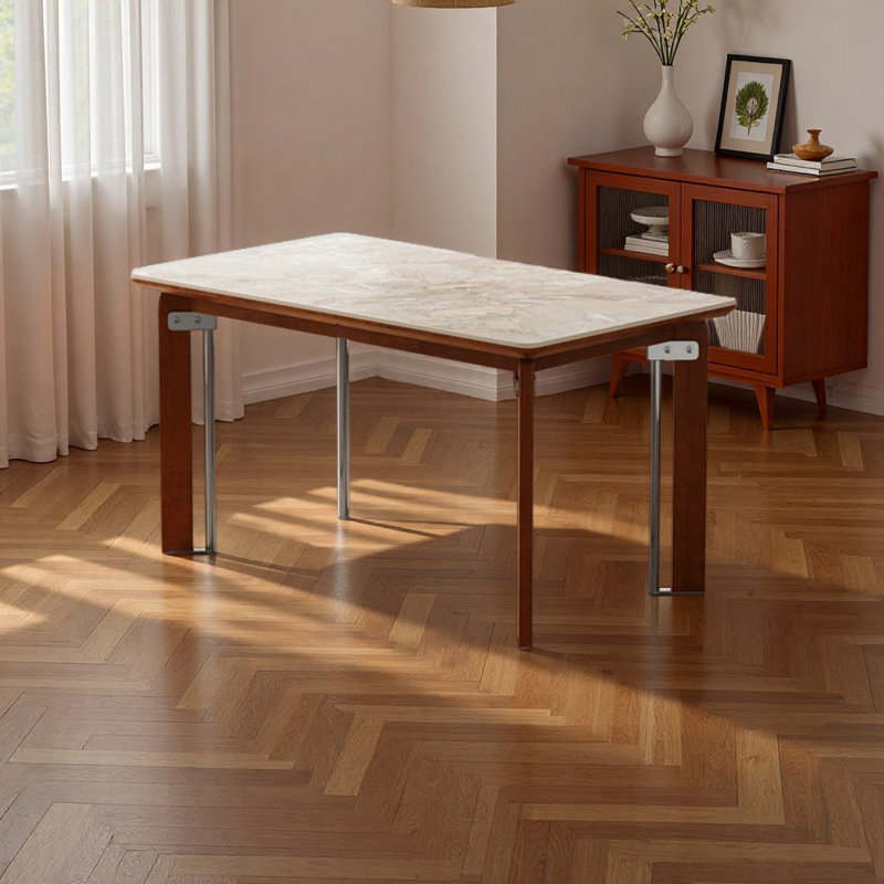 Table de salle à manger luxueuse et sophistiquée, H 29,52 po x L 62,99 po x l 31,49 po
