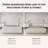 Tole Velvet King Size Upholstered Platform Bed with Vertical Channel Tufted Headboard,Cream-662393760-662393762