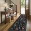 Tapis de couloir noir Garbrand Wild Jungle Animal Design-1527215215