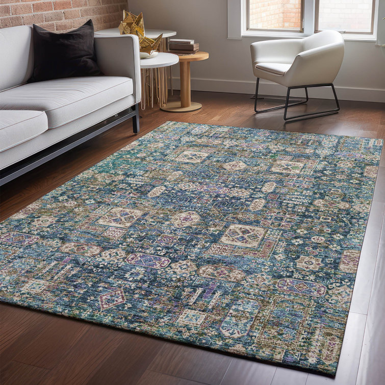 Premium Machine Washable Cerrito Green Rug