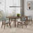 Extendable Dining Set with Upholstered Chairs-1522727869-1522727871