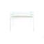 Lit mezzanine double en bois d'hévéa avec échelle-177207476-177207475