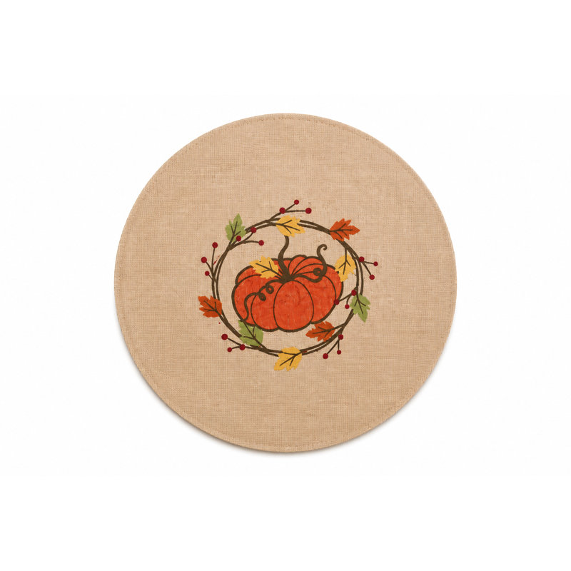 Jute Floral Round Placemat