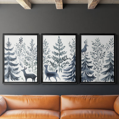 Art de Noël de Noël - Cccxxxi - Toile tendue avec châssis sur mesure - 3 pièces