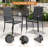 6-Person Outdoor Patio Dining Set With Stackable Armchairs-167171547