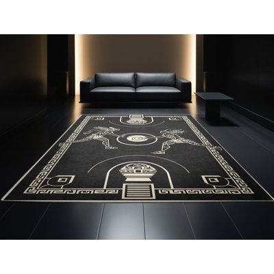 Tapis gris moelleux doux d'inspiration mondiale Dylan - reliure grise