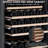 Large Wine Refrigerator - 27 Inch Built-In or Freestanding, 155 Bottle Capacity, Double-Layer Tempered Glass Door, Safety Lock, and Single Zone Design for Wine & Champagne.