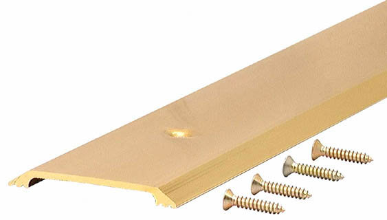 Seuil de 0,25 po x 2,5 po x 36 po de couleur doré clair