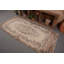 Tapis 3,5 po x 7,3 pi, tapis rétro, tapis tissés à plat, tapis turc, tapis beige, tapis neutres
