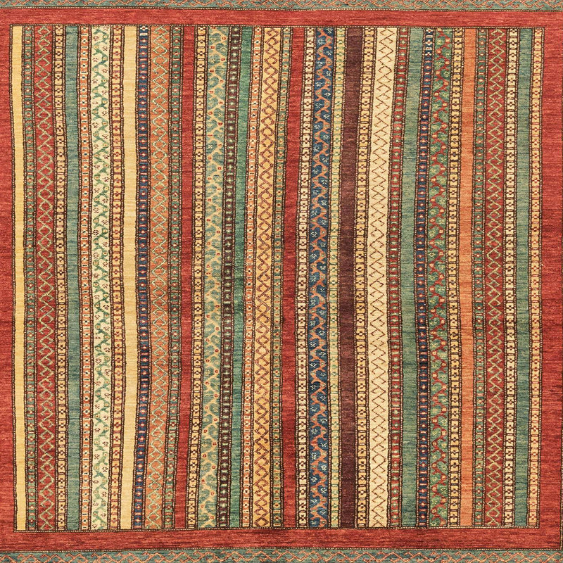 Abstract Indoor Rug, Square 3'