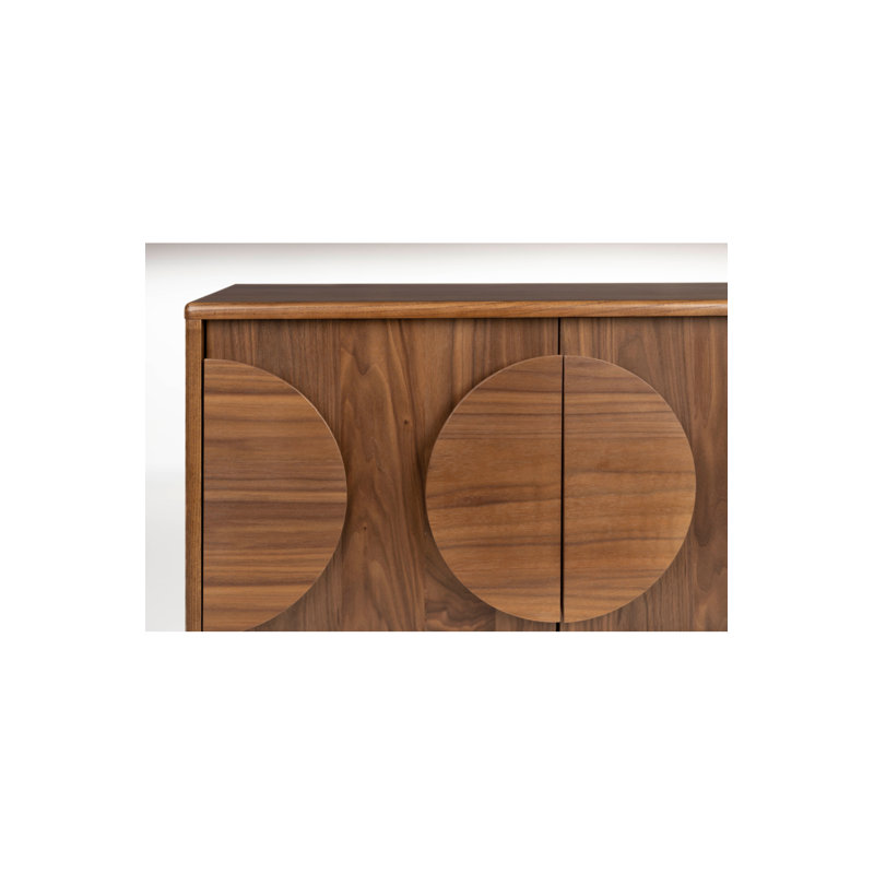 Groove Accent Cabinet, Dark Brown