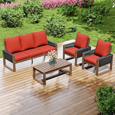 5-person Patio Seating Group With Cushions