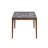 Engineered Stone Top & Walnut Finish Dining Table