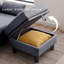 Canapé de 102,4 po de largeur avec repose-pieds et banc long avec table basse-457809651