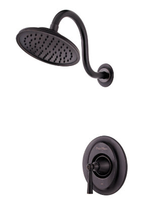 Robinet de douche avec poignée levier Saxton