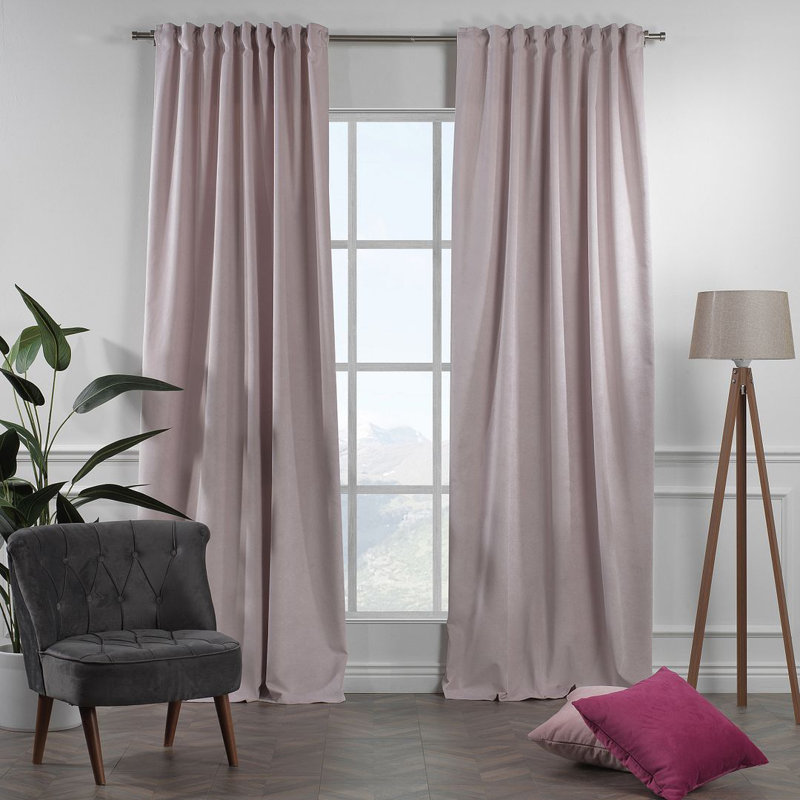 Blackout Curtain Single Panel, 225cm H x 140cm W, Sky