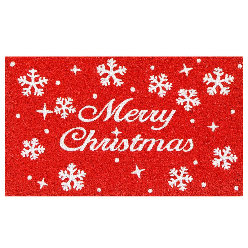 Mayle Non-Slip Christmas Outdoor Doormat, 17" W x 29" L