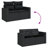 Vidaxl Garden Sofa Set Black