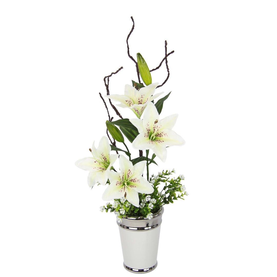 Arrangement Lilien im Topf