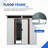 6x5 Metal Outdoor Storage Shed With Transparent Plate White