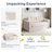 Boneless 2 Seater Couch For Living Room, Boneless Loveseat Sofa With Tufted Cushion & Backrest, Upholstered Floor Sofa With Armrests-117243852