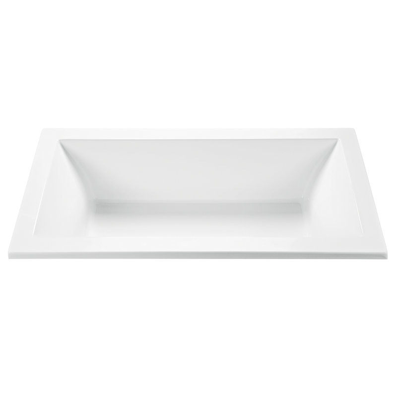 Andrea 16 Undermount Standard Whirlpool Tub, White