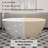 Monaco 63"x 30" Solid Surface Stone Freestanding Soaking Bathtub