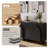 Midnight Charcoal Square Accent Cabinet-595627245