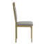 Chaise d'appoint rembourrée grise Mizell