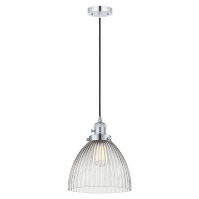 Franklin Restoration - Kuni - 1 Light 10" Cord Hung Mini Pendant - On-Off Turn Switch - Bulb Not Included 