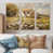 Toile naturelle avec cadre flottant