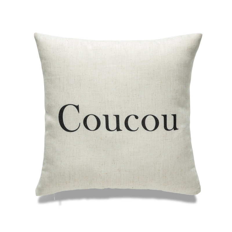 Housse de coussin 18 po, Housse de coussin seulement - sans coussin, Coucou