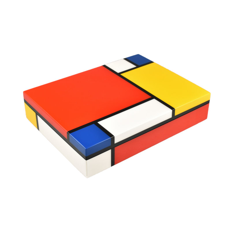 Mondrian Handmade Lacquer Decorative Box
