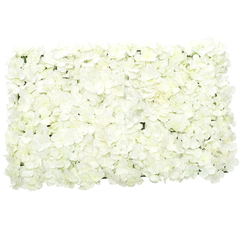 Tapis de fleur artificiel hortensia, Blanc