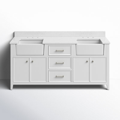 Bladenboro 72"" Double Bathroom Vanity Set -  Birch Lane™, 82E6968A5A8147D5B7FFD9CC8E76A200