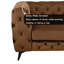 Causeuse modulaire en microfibre brune
