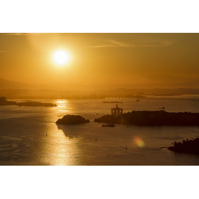 Orange Sun by MaFelipe - Wrapped Canvas Print