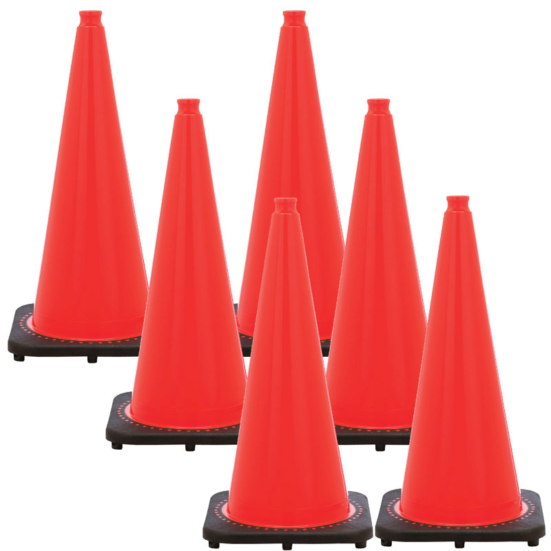 Mr. Chain 28'' H Plastic Post, Traffic Orange