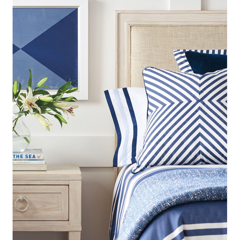 Summerhouse Square Pillow Cover & Insert, Feather
