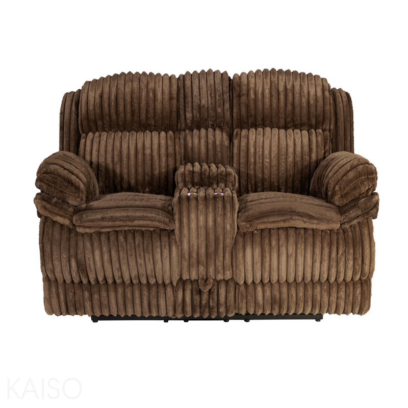 Causeuse inclinable avec boîte de rangement Living, Chocolat
