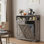 Armoire à poubelle double basculante pour poubelle 20 gallons Caffey