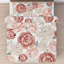 Ensemble d'édredon en microfibre rose / blanc / ivoire 3 pièces