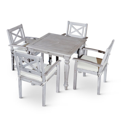 Ensemble repas carré 5 pièces